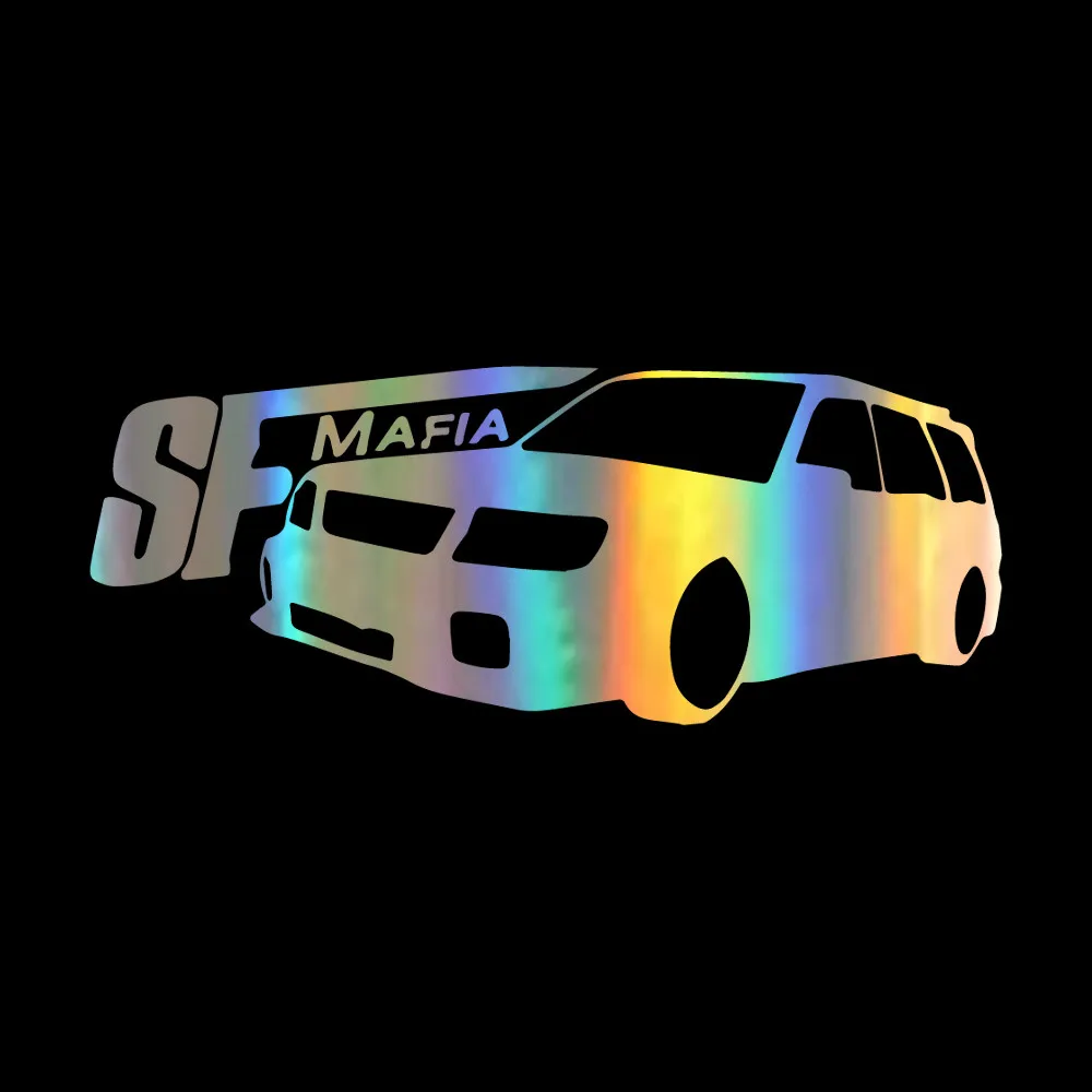 Tancredy автомобильные наклейки и Переводные картинки Sf Mafia для Subaru Forester наклейки на бампер для стайлинга Автомобиля Виниловые наклейки на корпус автомобильной двери и окна - Название цвета: Dazzle Color