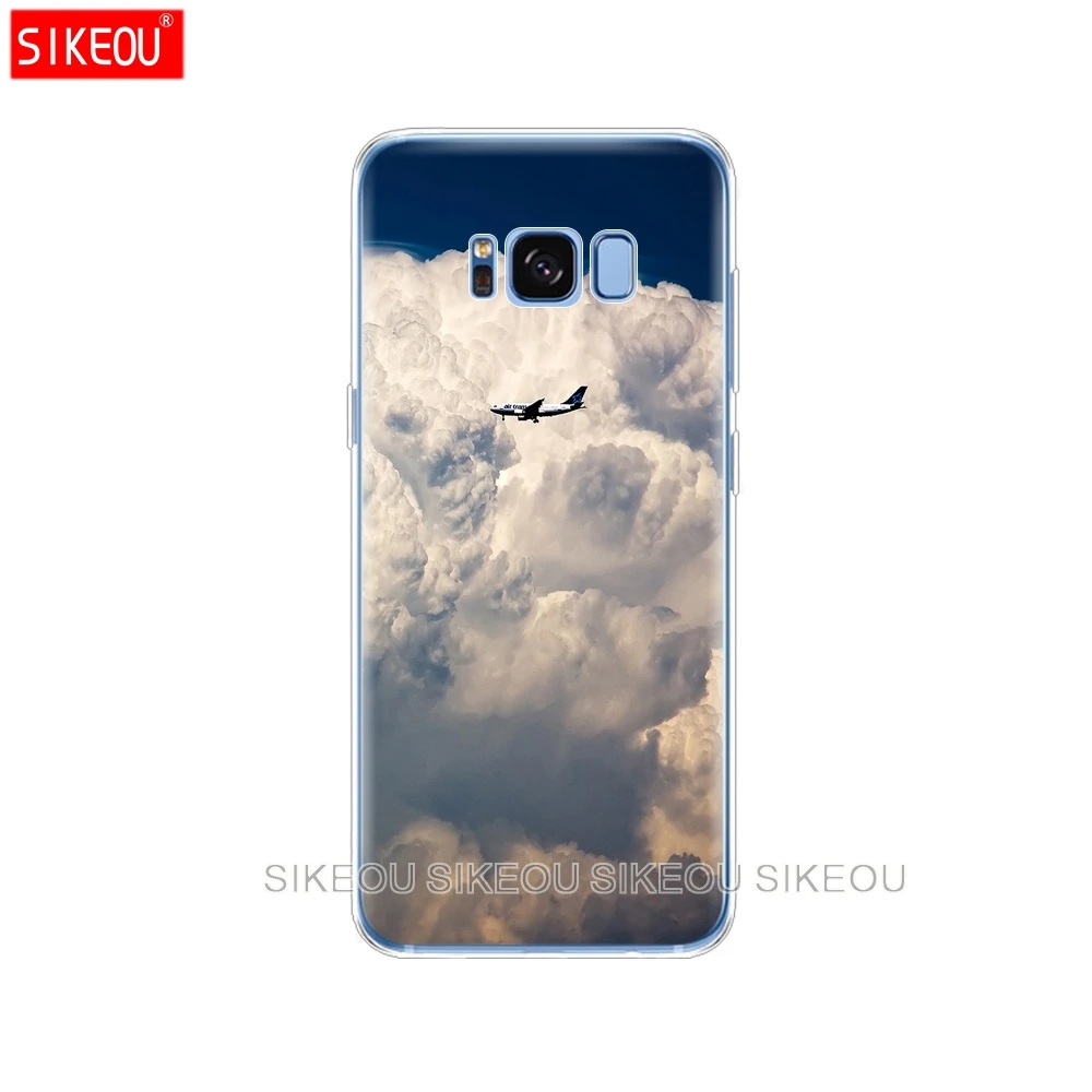 Силиконовый чехол для телефона Samsung Galaxy S9 S8 S7 S6 edge S5 S4 S3 PLUS авиационный самолет