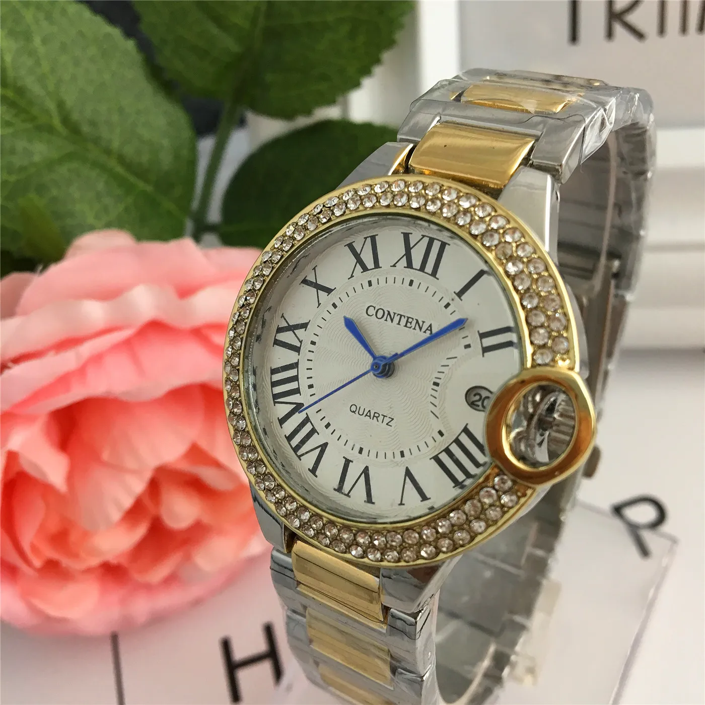 Роскошный топ бренда Женева Часы Relogio feminino contena Женские часы Нержавеющая сталь