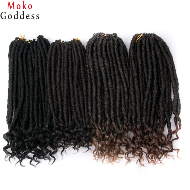 Mokogoddess 5 шт./партия короткие вязаные плетеные волосы 14 &quotGoddess Locs искусственные