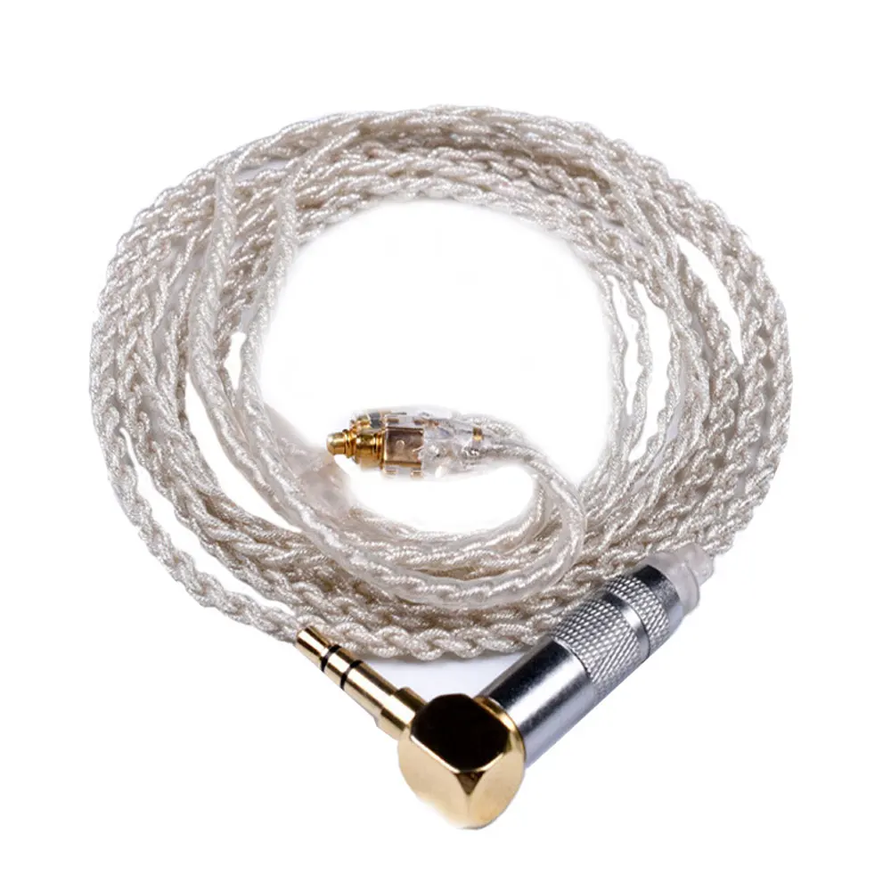 

DIY Replacement MMCX Cable for Shure SE215 SE425 SE535 SE846 Earphone Silver Plating Line Headphone Wire with Heat Shrink Tubing