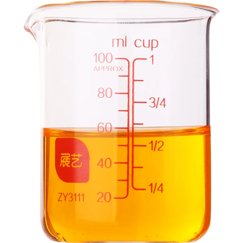 100 ml Марка бросился Ce/чашки ЕС измерения высокое Температура Стекло мерный стакан