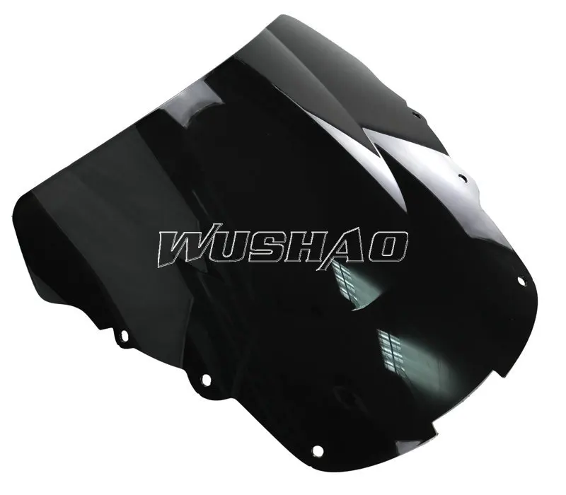Мотоцикл двойной пузырь лобовое стекло ветер экран для 1996-2007 Honda CBR1100XX CBR 1100 XX супер черный Дрозд черный Иридиум