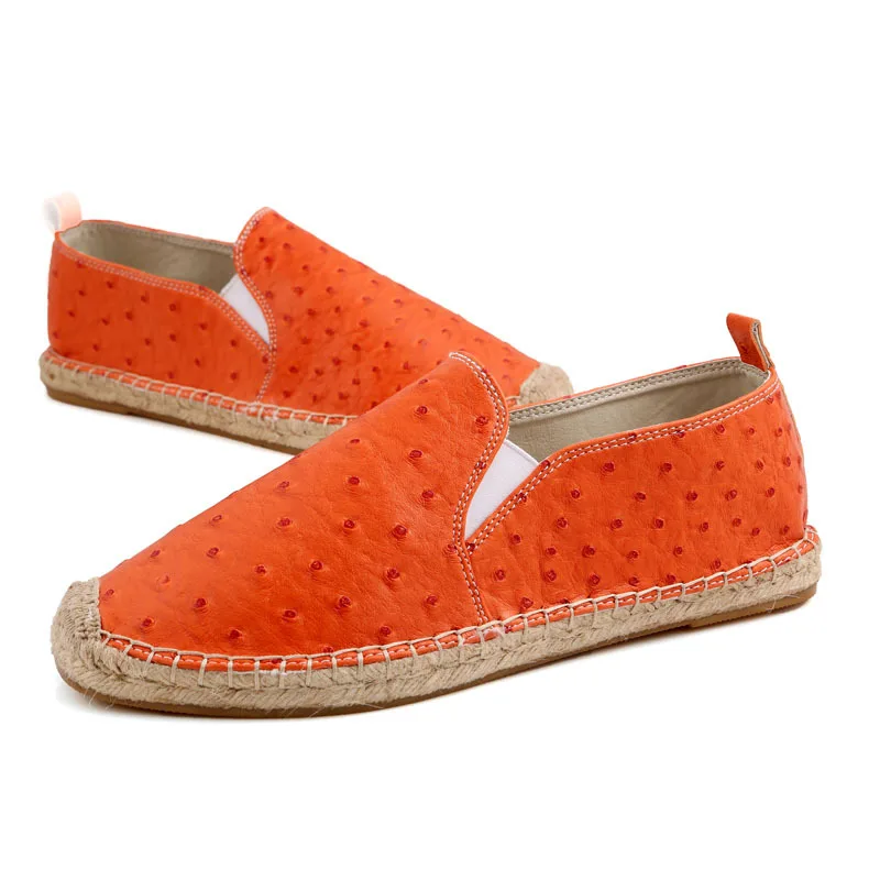 Эспадрильи мужские кожаные повседневная обувь лоферы роскошные брендовые