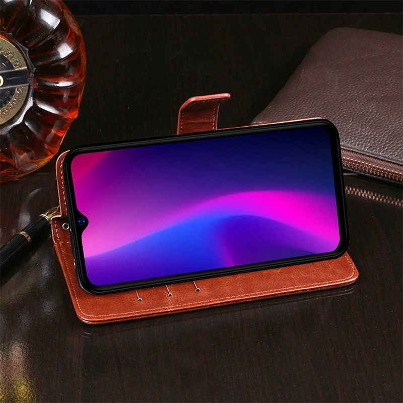 Чехол Blackview A60, Роскошный кожаный флип-кошелек, задняя крышка для Blackview A7 A20 A30 Pro, защитный магнитный держатель для телефона