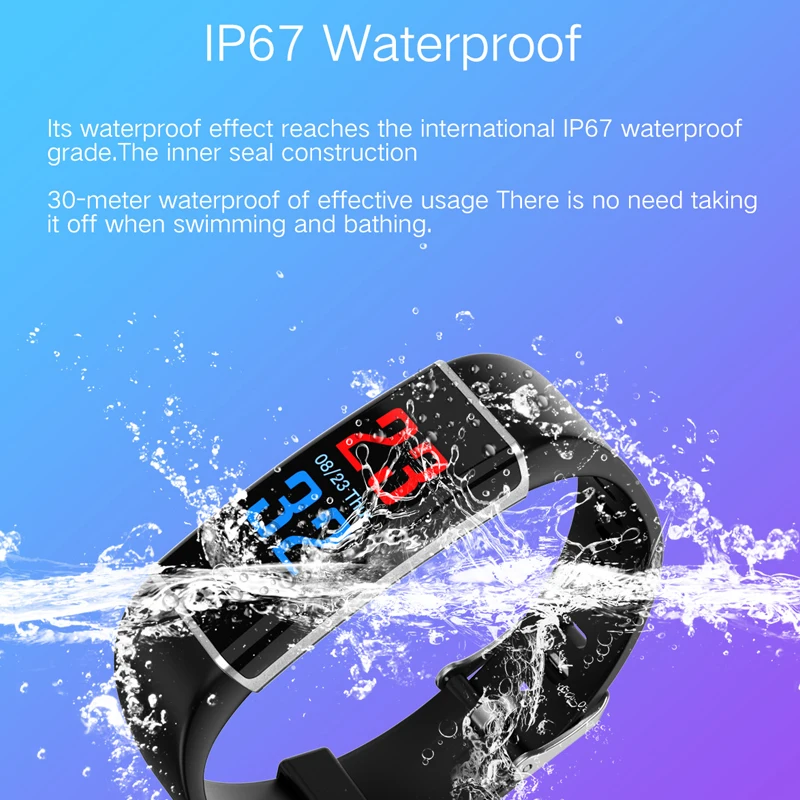 Bluetooth Смарт-часы детские часы OLED водонепроницаемый браслет цифровые