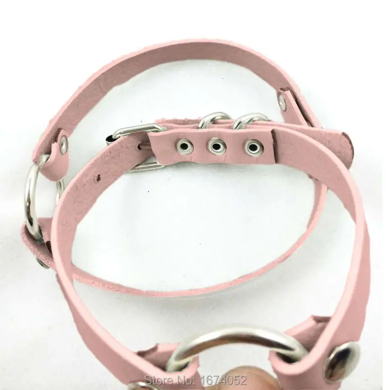 Модные женские кожаные чокер с круглым вырезом ручной работы в стиле Харадзюку