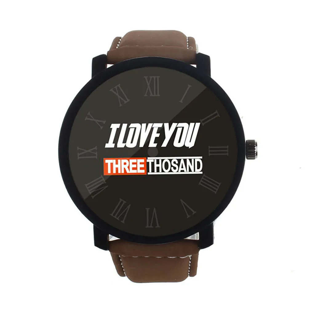 Я люблю вас три тысячи модных часов Мужские кварцевые наручные часы мужские