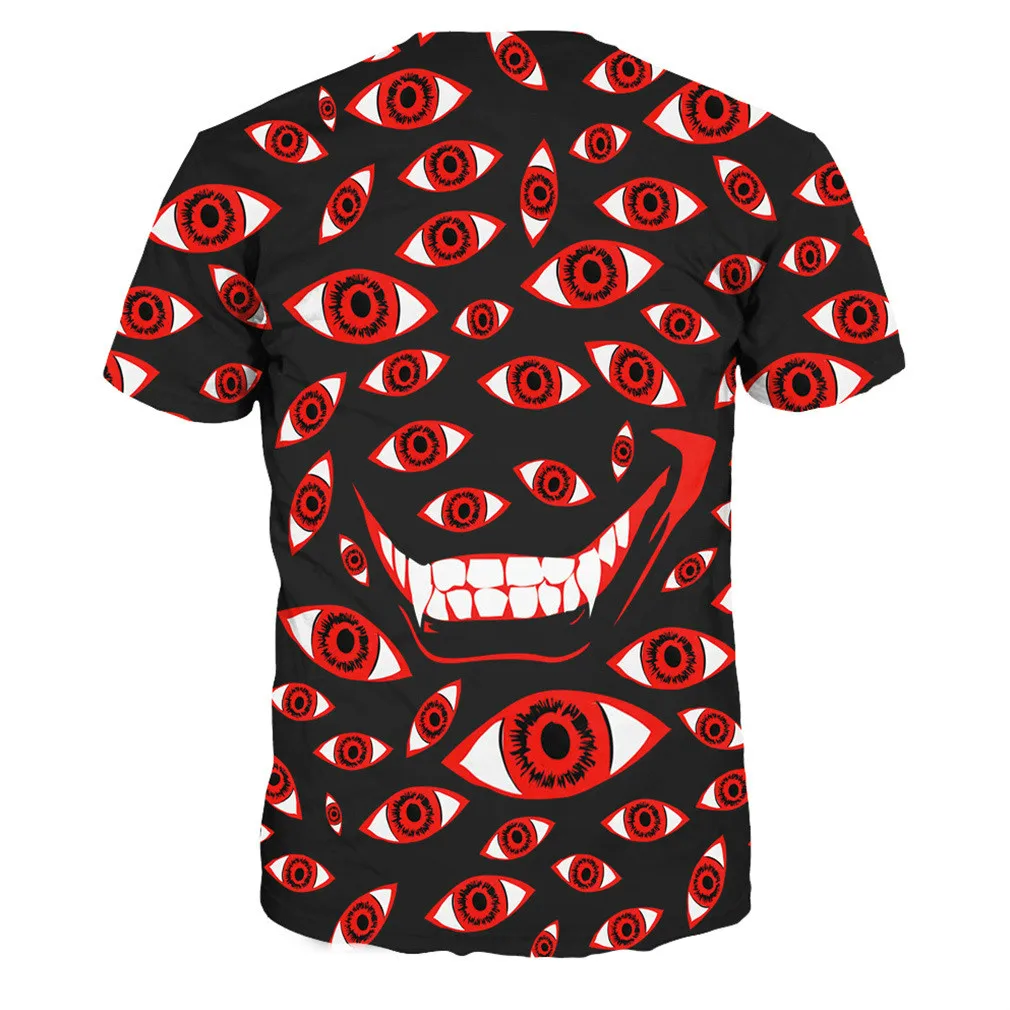 Летние Для мужчин женщин мода монстр Средства ухода для век Цифровой 3D печать