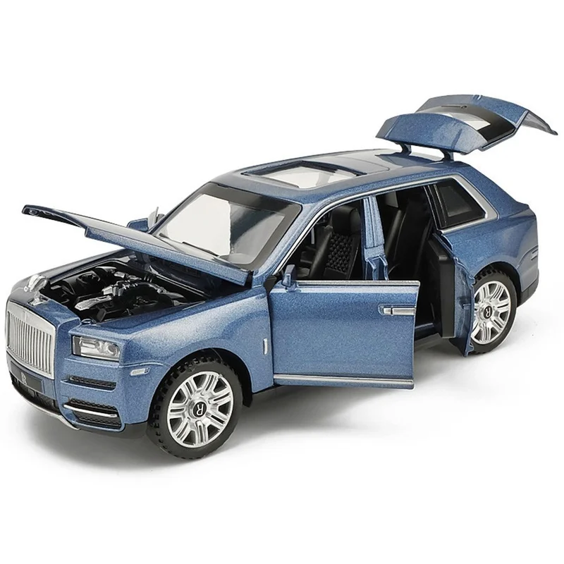 1:32 Масштаб Rolls Royce Cullinan литая модель автомобиля детский металлический звук и
