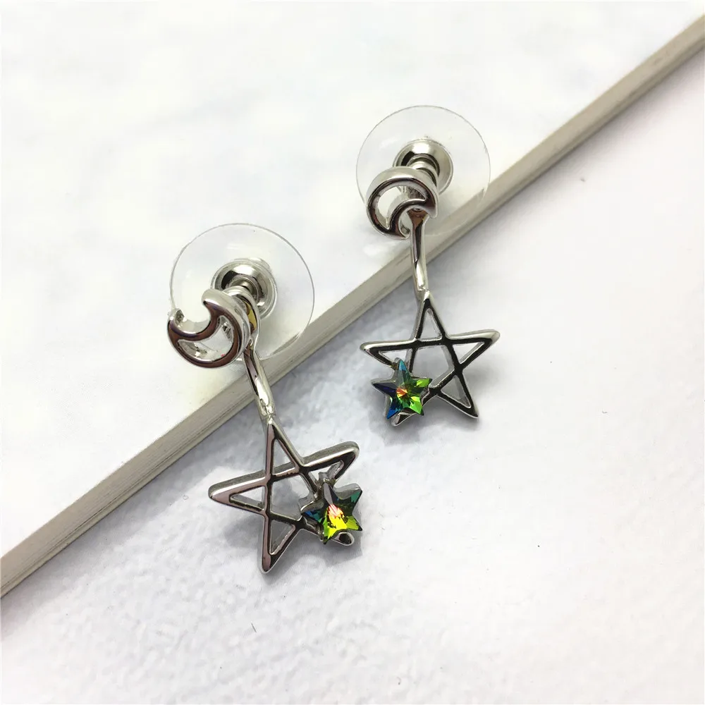 Женские серьги гвоздики с кристаллами Ms Betti Подарочные ювелирные украшения