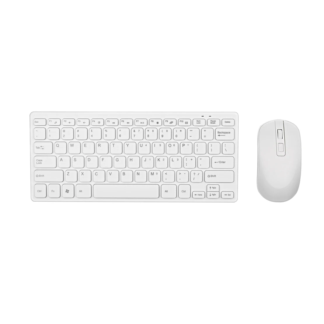 White 2,4G Беспроводная клавиатура и мышь комплект клавиатура ультра-тонкий для Android Ios ПК ноутбук - Цвет: White