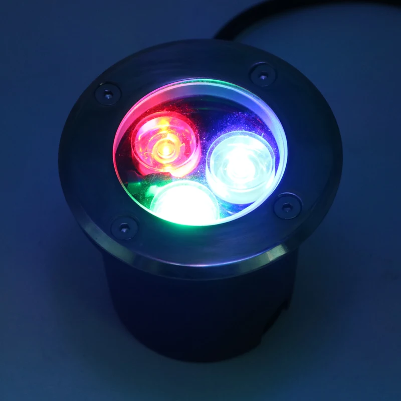 RGB подземный светильник водонепроницаемый утопленный светодиодный напольный s 3