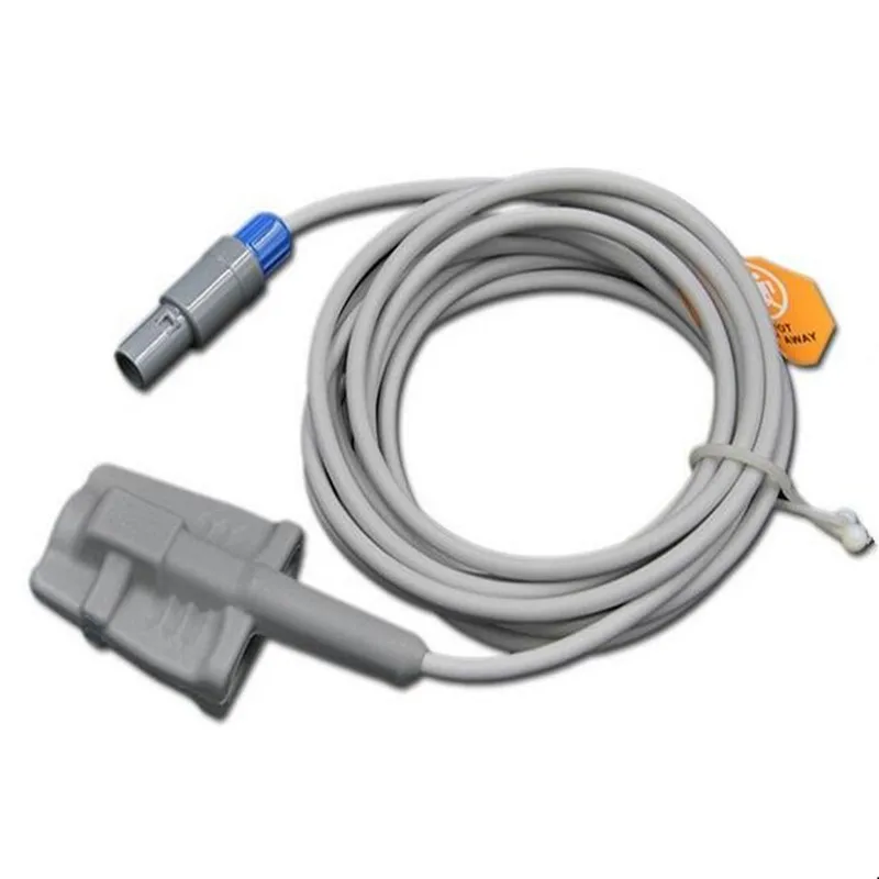 Бесплатная доставка, совместим с Goldway UT4000 Series Redel 5pin, взрослый силиконовый датчик Spo2, Фотодатчик, кислородный зонд 3 м