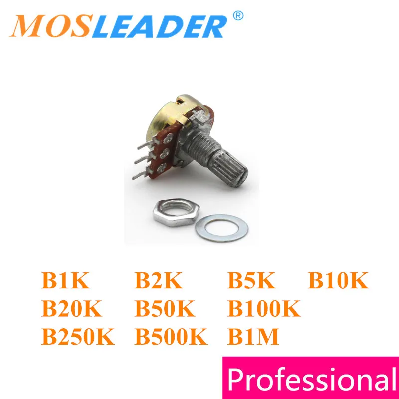 Mosleader WH148 серии 3 шпильки 100 шт B1K B2K B5K B10K B20K B50K B100K B250K B500K B1M с орехами высокого