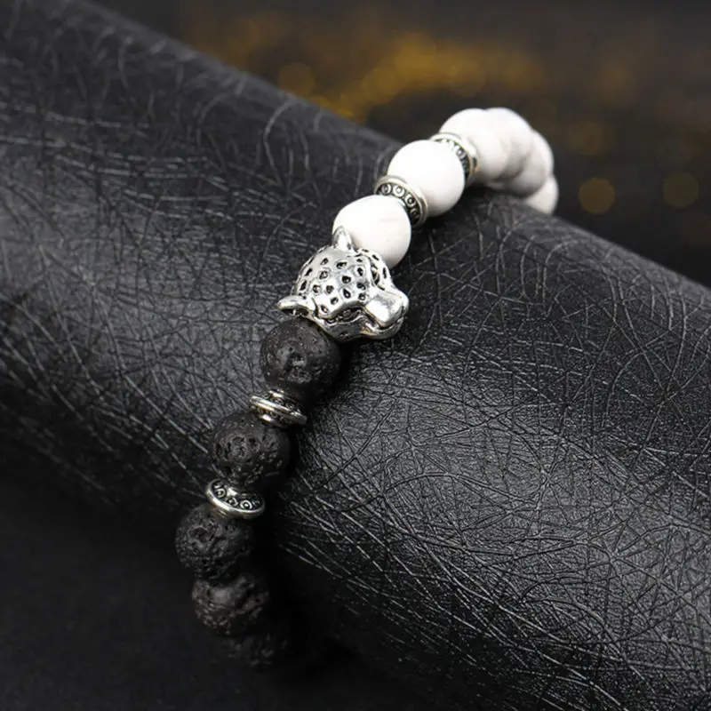 Браслет Будда из натурального камня для женщин и мужчин посеребренный браслет с