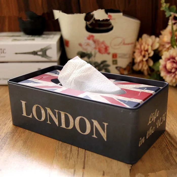 1 шт. коробка для салфеток жестяная тарелок ящик гостиной туалета автомобиля