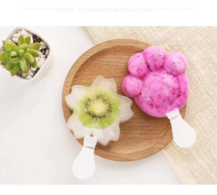 3 Цвета домашнее мороженое абразивы DIY кубики льда цветы животные коробка для
