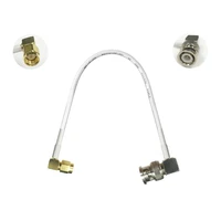 1pc sma male right angle plug to bnc male right angle plug 15cm 30cm 50cm low loss high quality for wifi antenna anti corrosive