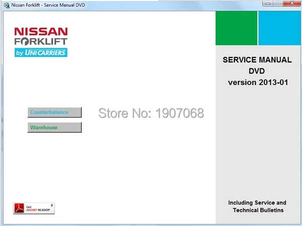 Для nissan Forklift Service Manual 2013 |