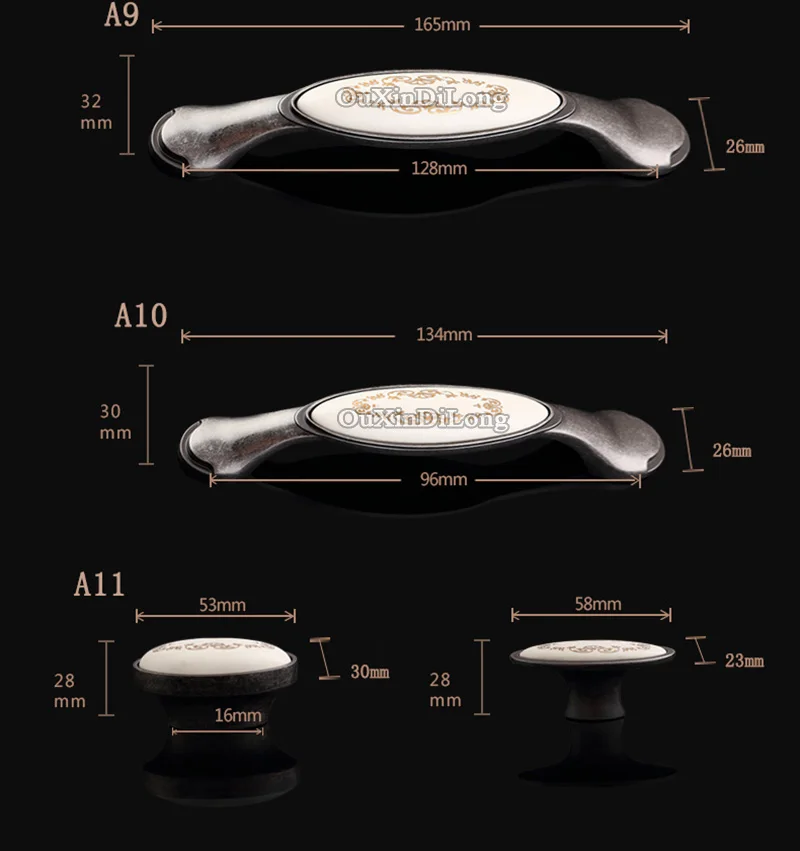 Новые ручки и для кухонной мебели с керамическим принтом 10 шт.|handles and knobs|cabinet pull