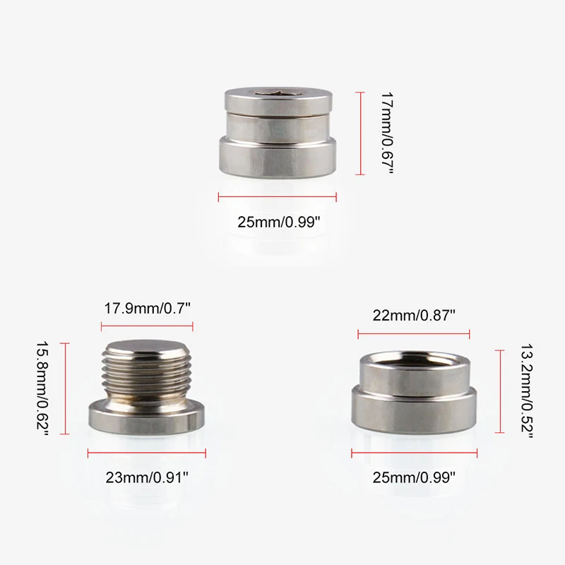 

O2 Oxygen Sensor Stainless Steel Weld On Bung & Plug Wideband Nut & Cap Kit M8617