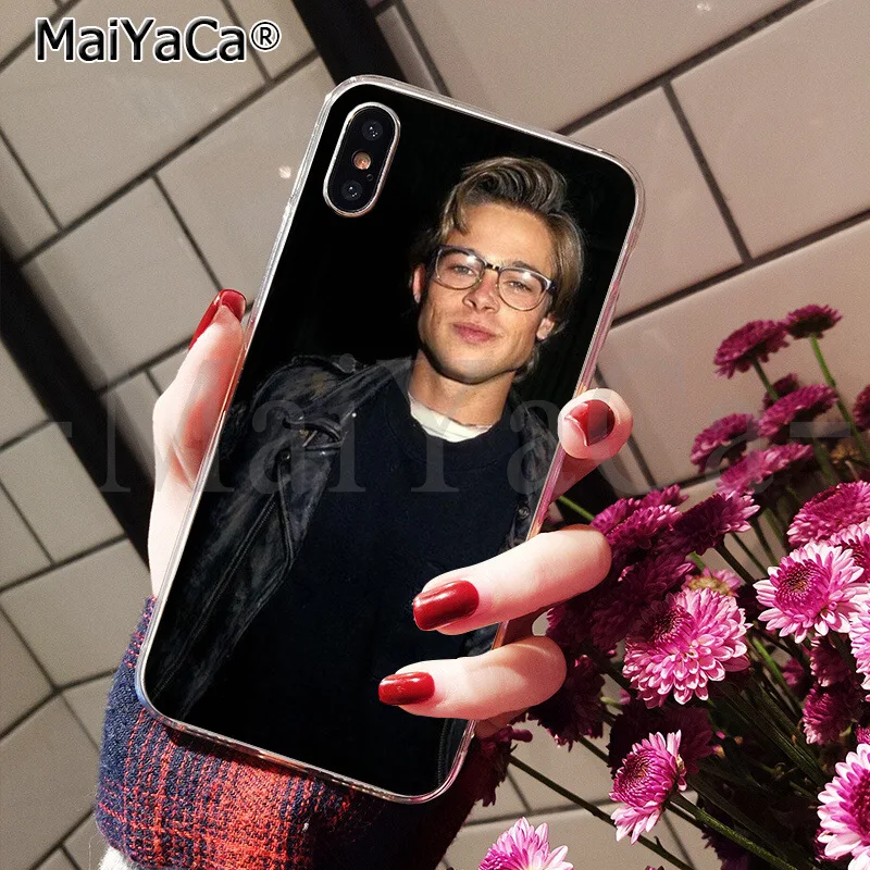 A12 MaiYaCa brad pitt TPU Мягкий силиконовый чехол для телефона Apple iPhone 8 7 6 6S Plus X XS MAX 5 5S SE XR - Цвет: A12