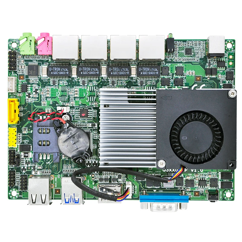 Qotom 4 Lan 3," Промышленная материнская плата Q3215UG4-P процессор 3215U(2 м кэш, 1,70 ГГц, Broadwell), маршрутизатор Pfsense брандмауэр X86