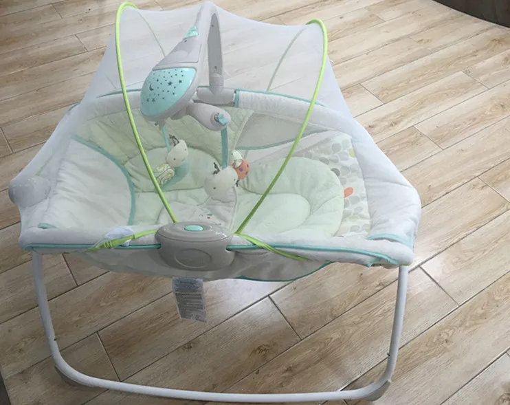 Детское кресло-качалка с противомоскитной сеткой аксессуар для качания подушка