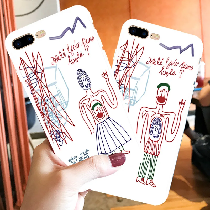 Чехол для iphone XR X 6S 6 7 8 Plus мягкий силиконовый чехол в Корейском стиле с простыми