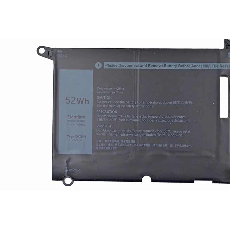 7xinbox 7 6 V 52Wh оригинальный DXGH8 0H754V H754V P82G Аккумулятор для ноутбука DELL XPS 13 9380 9370 FHD