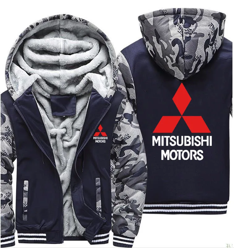 Мужские толстовки с капюшоном Mitsubishi куртка принтом логотипа автомобиля мужские