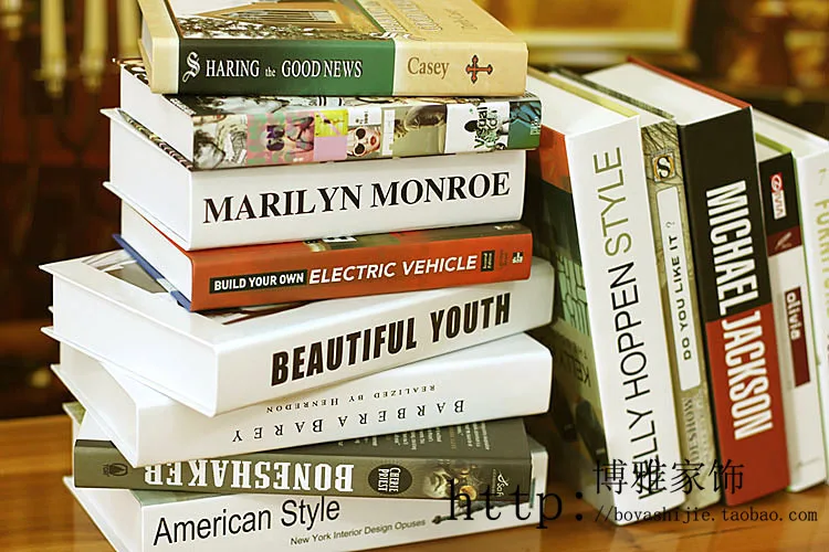 

10pc manufacturers of modern Home Furnishing Decor props Fake 0313-130 simulation books Book decoration