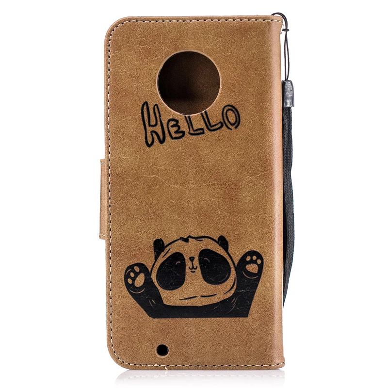 Рельефный 3D кожаный флип-чехол для телефона Hello Panda мягкий силиконовый чехол