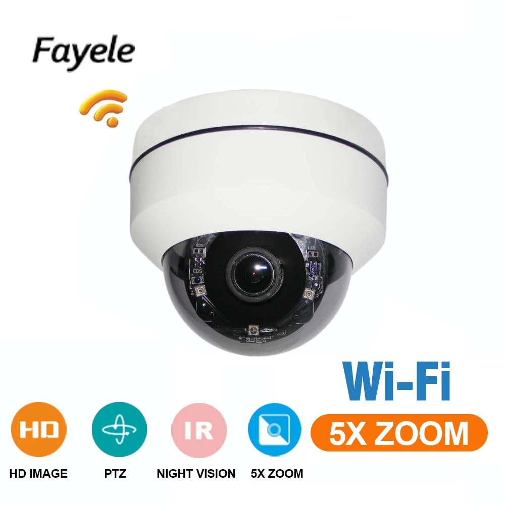 Беспроводная wifi ip-камера 1080 P, скоростная купольная PTZ камера с 5-кратным зумом, объектив 2,7~ 13,5 мм, 2МП, IP66, металлический, антивандальный, lIR30M, P2P Camhi