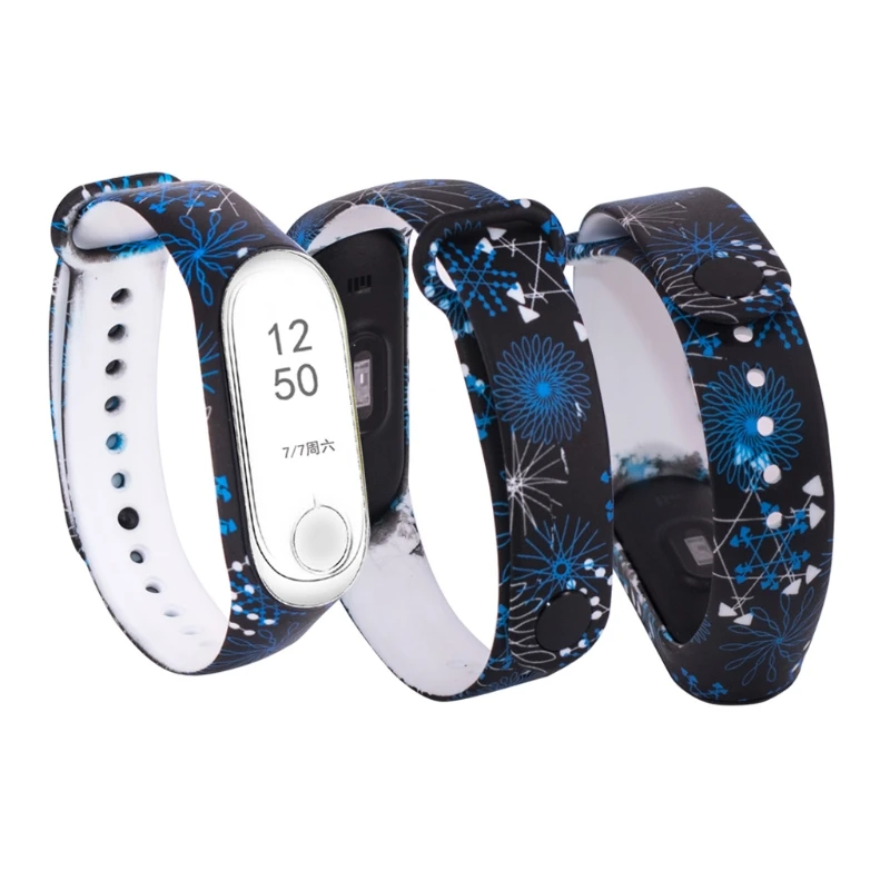 

Newest Colorful Replacement Silicone Wrist Strap Watch Band For MI Band 3