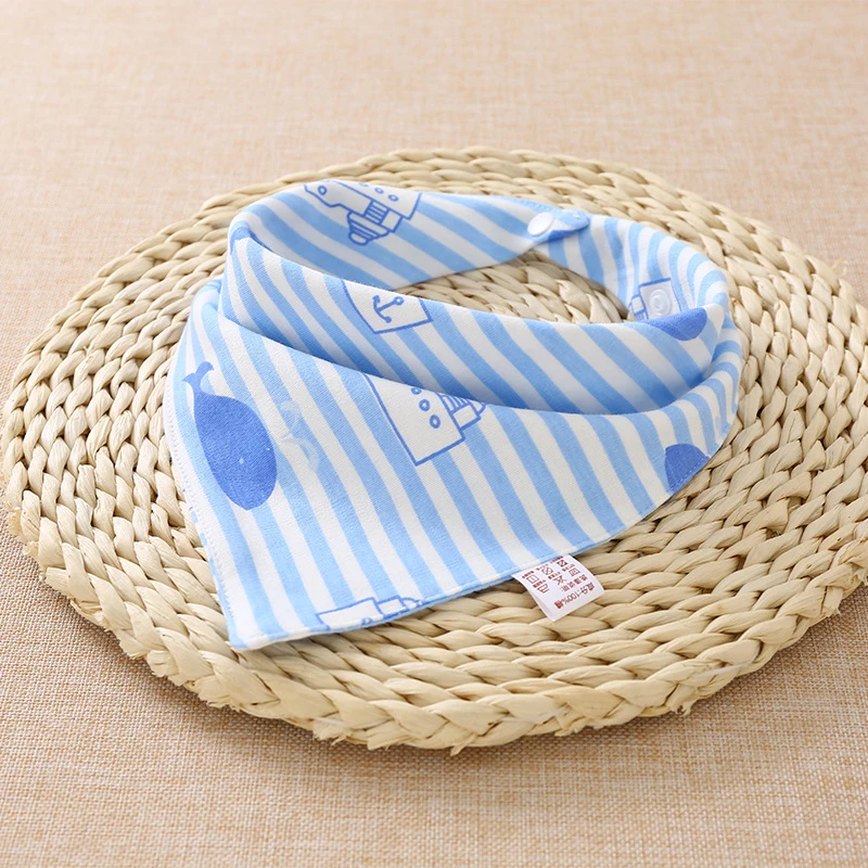 A10 sea Хлопковая бандана, нагрудники, детский халат для кормления, Детская слюнявчик, Слюнявчик с героями мультфильмов, Детские аксессуары для еды, мягкие детские вещи - Color: A10 sea