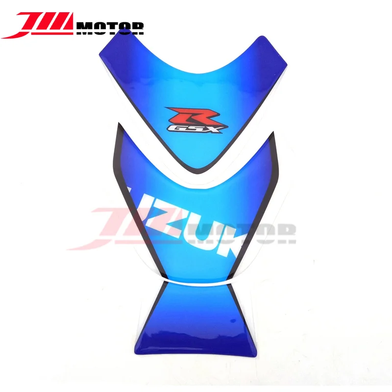 

Новая синяя цветная эмблема мотоцикла из углеродного волокна, прокладка на топливный бак, Защитная Наклейка для Suzuki GSXR GSX600R GSX-700R GSXR1000