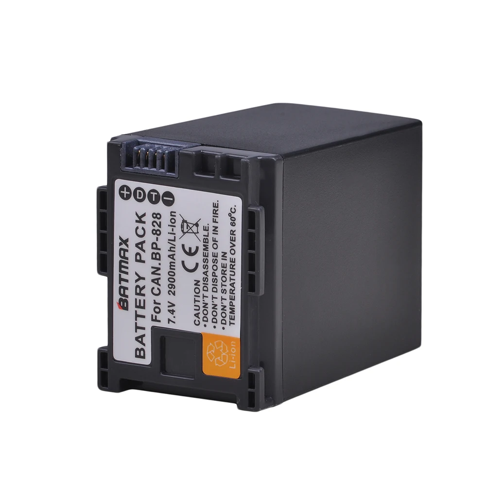 Аккумулятор Batmax BP-828 BP828 2900 мАч для Canon VIXIA XA20 XA25 XA35 XA40 XA45 XA50 XA55 XA65 XA70 XA75 HF G30 G40 XF400