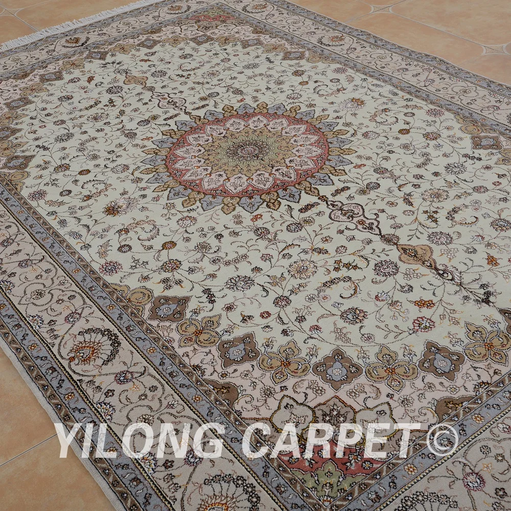 Yilong 6'x9' Восточная шерсть ручной работы ковер изысканный 100% ковры (1403) | Дом и