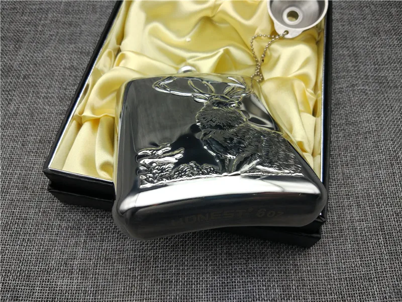 6OZ-F фляга из нержавеющей стали, 304 градусов, рельефная фляга, 6 унций, фляга для водки, виски, карманные приспособления для бутылок для мужчин