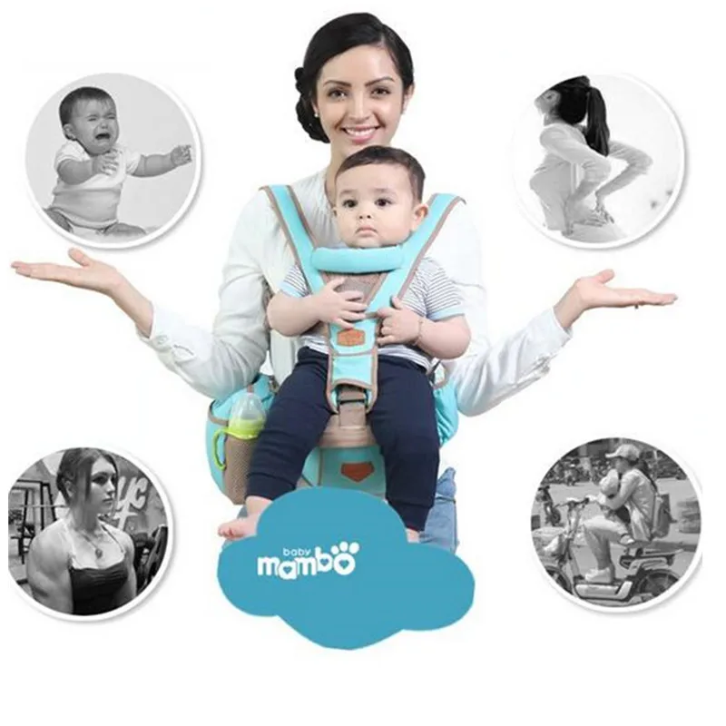 Mambobaby Хипсит для переноски детей кенгуру Рюкзак Mochila Portabebe эргономичный кенгуру 360 набедренное сиденье слинг для новорожденных