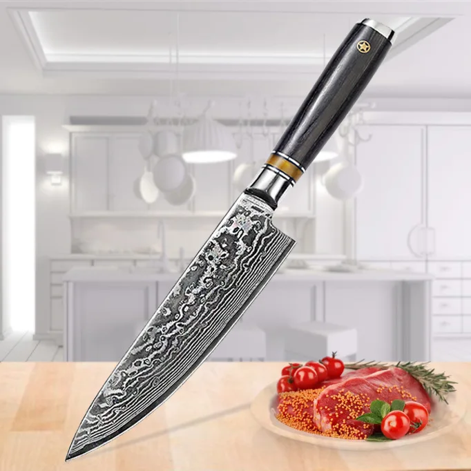 Jaswehome дамасский стальной кухонный нож для очистки овощей утилита Santoku нож для нарезки шеф-повара инструмент для приготовления пищи