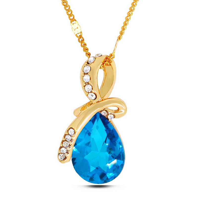 Ожерелья и подвески в форме капли воды ювелирные изделия из золота серебра