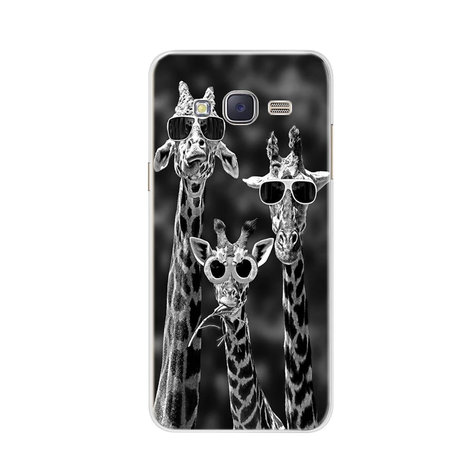 Черный Милый чехол с рисунком для samsung Galaxy J2 Prime G532 Fundas, мягкий силиконовый чехол на заднюю панель s для samsung Galaxy J2 J 2 Prime G532F - Цвет: Черный