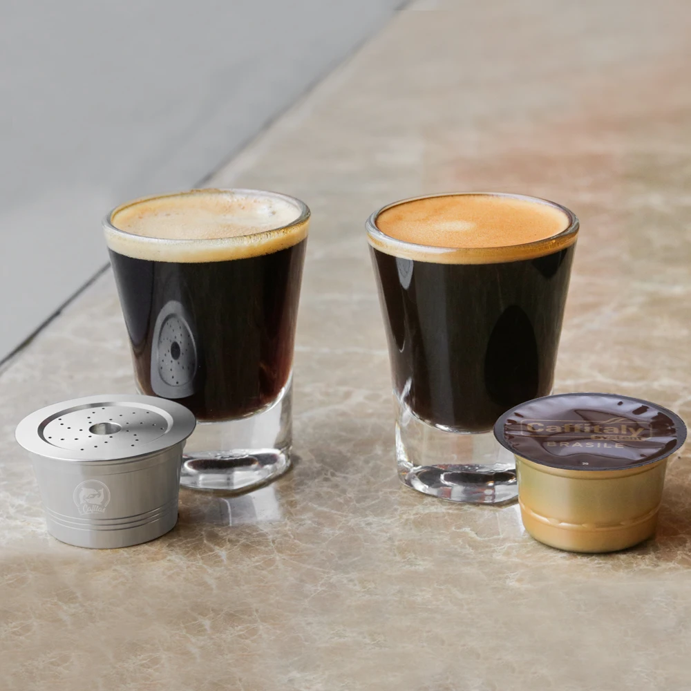 ICafilas нержавеющая сталь многоразового использования кофе капсулы Cafeteira фильтр для Caffitaly& Tchibo Cafissimo Minipresso машина