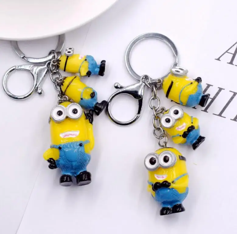 Новинка 6 стрин брелоки с изображением мультфильма Despicable me подвесные для лучшего