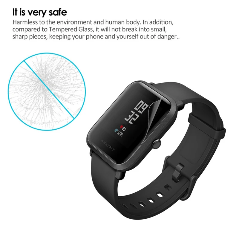 Защитная пленка SIKAI для Xiaomi Huami Amazfit Bip BIT PACE Lite 2 шт.|screen protector film|protector filmscreen film |