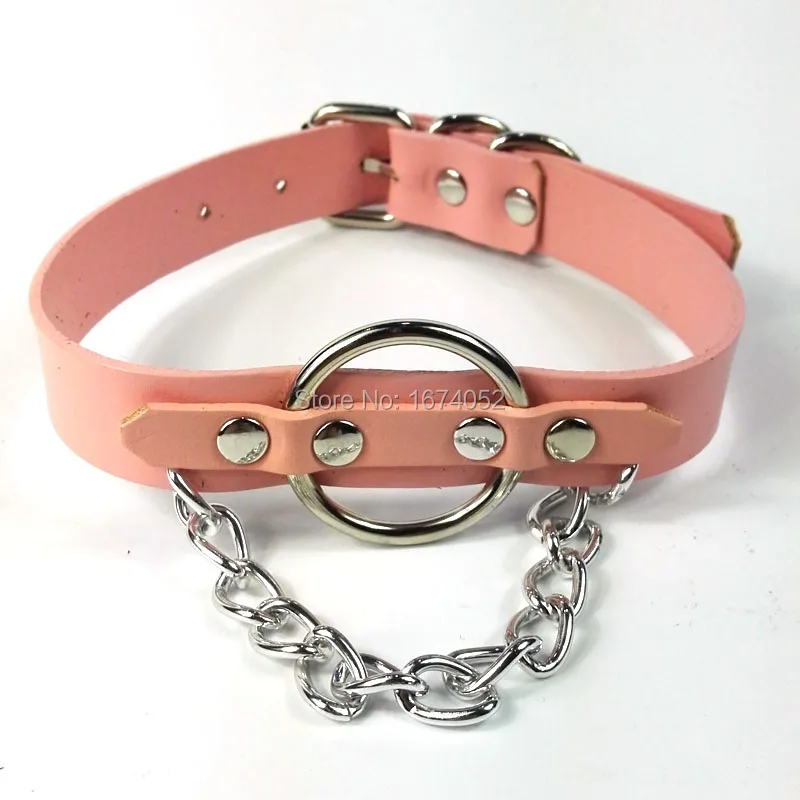 Панк Харадзюку 100% ручная работа женское кожаное колье для девочек ажурное