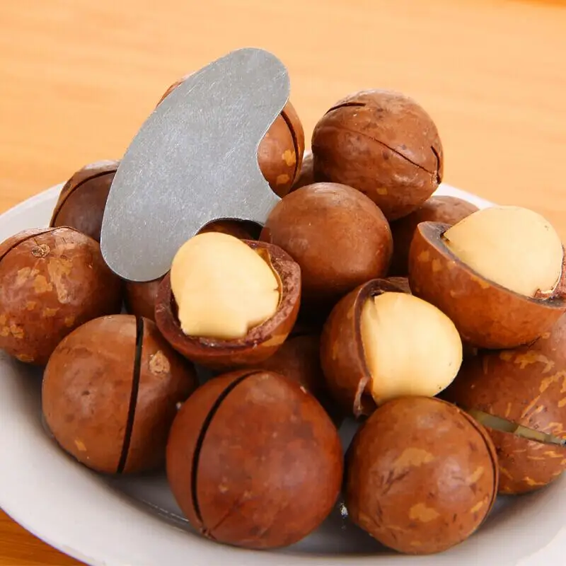 Портативный орех крекер Шеллер грецкие орехи MACADAMIA металлический ключ открывалка Орех приспособление кухонный инструмент LX4657